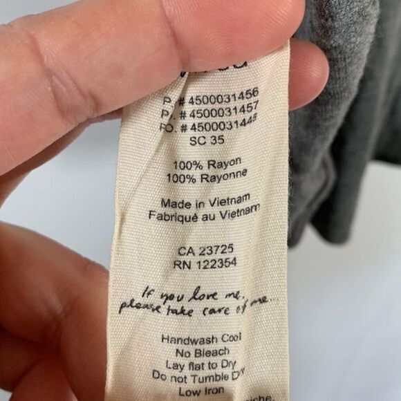 Wilfred Aritzia Grey Babydoll Style Tank Top - Picture 6 of 6